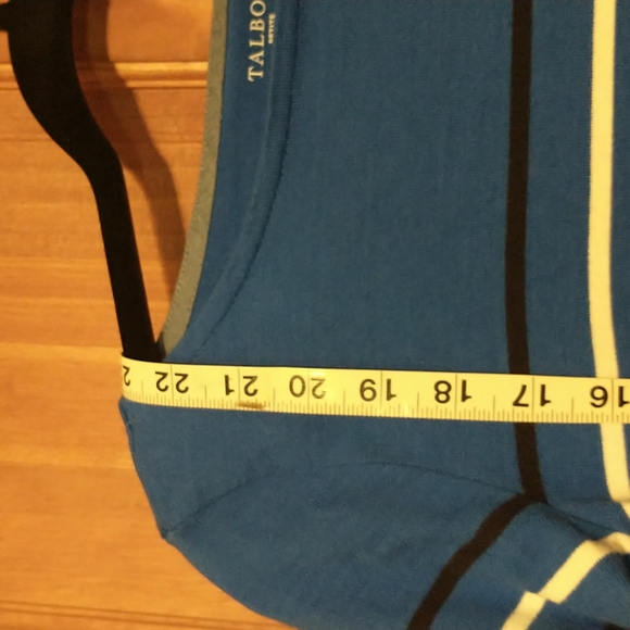 Talbots woman's size SP bateau Tee long sleeve cotton w slight stretch - Picture 5 of 8